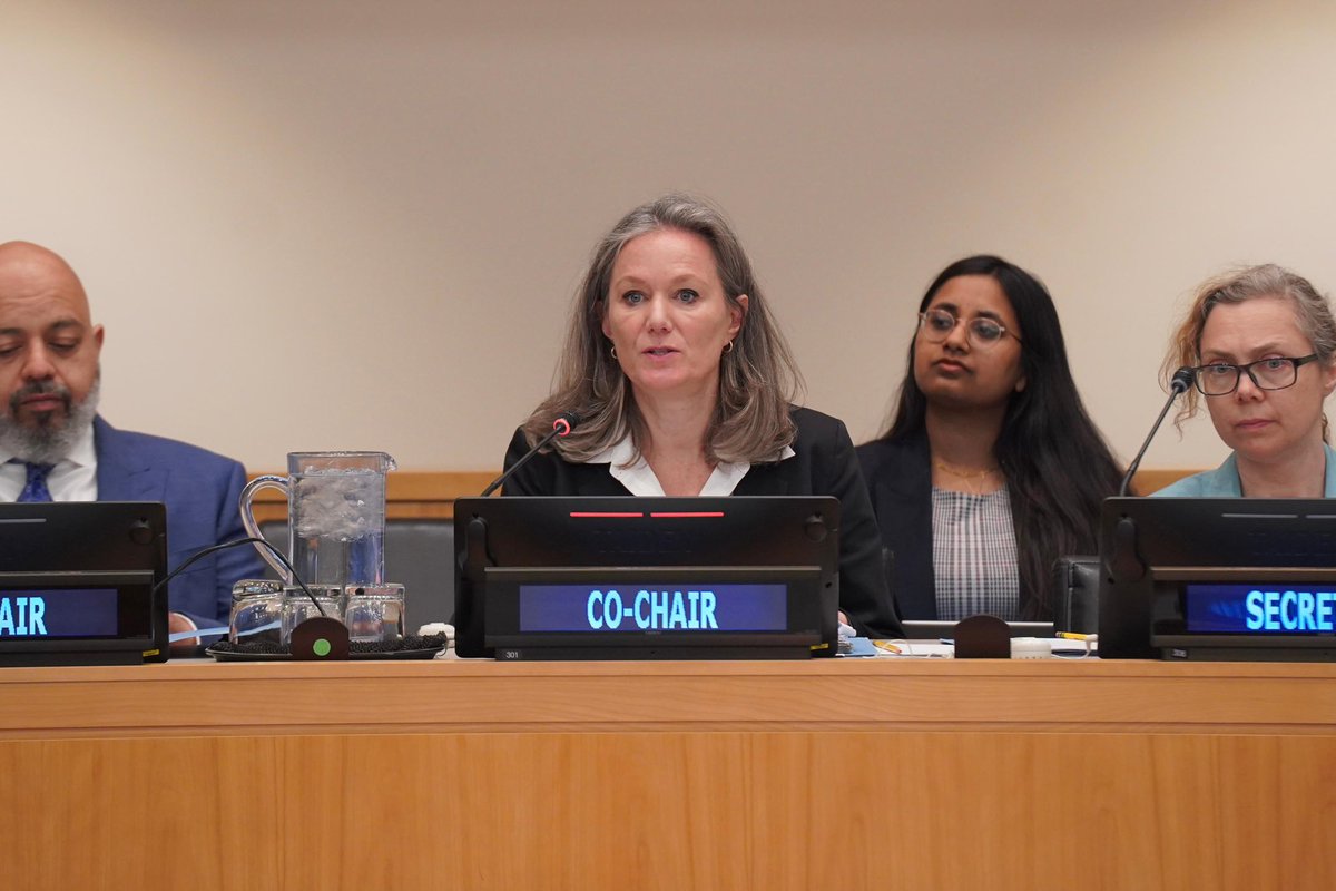 KingdomNL_UN's tweet photo. What does an African model for a reformed Security Council look like?

#IGN co-chairs, PRs #KingdomNL &amp; @KuwaitMissionUN, welcomed the presentation of the African Group’s model for the #IGN, by PR @SierraLeoneUN. This is another important step towards a consolidated model. https://t.co/vN4PEe0NRj