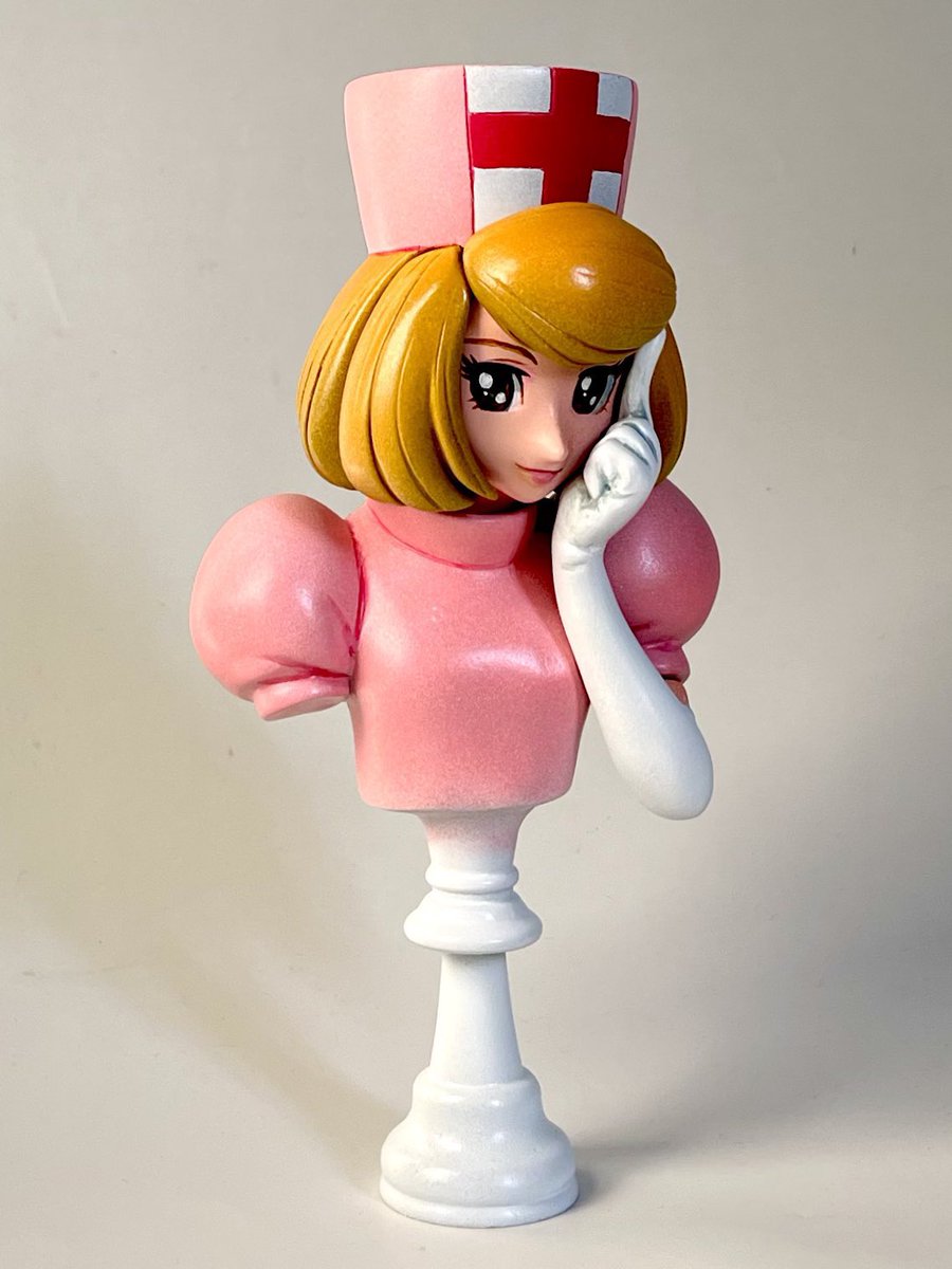 レアソフビ❤︎デンボク　レインボー戦隊ロビン　 看護兵ロボットのリリ ロボ娘なんでも投稿祭 「レインボー戦隊ロビン」リリ