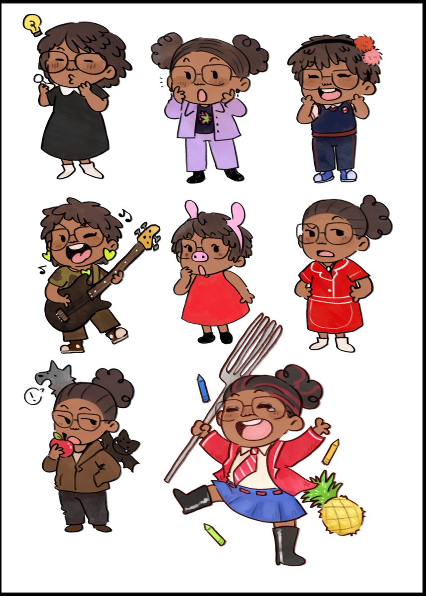 essas foram todas as artes do milenaverso feitas pra um dos mutirões de votos! 

cada personagem foi escolhido pela equipe pensando nas referências e nos gostos da milena, todos feitos por mim! 

#bbb26