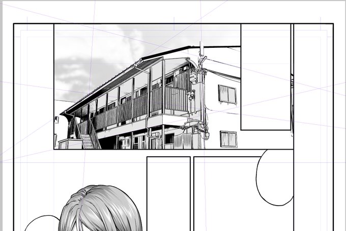 自分の宣伝しつつ師匠の背景を手伝ってる。
描きおこしの時間はないのでトレス 