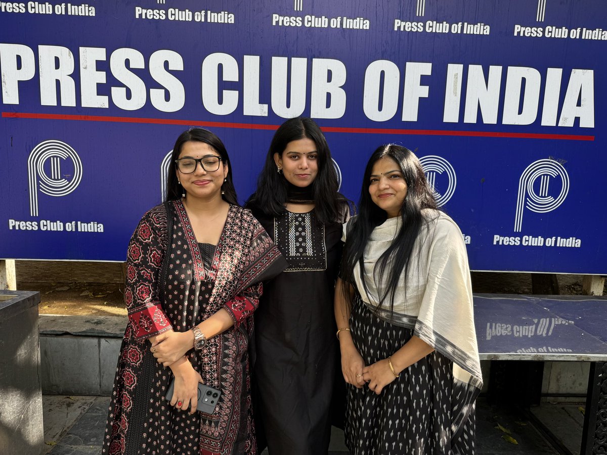 GreyMattersPR's tweet photo. When you do serious, sincere and suave advocacy, this is the right place to be. Not fancy 5 stars with all fluff and no substance, much like, well you know….

GreyMatters Nari Shakti at Press Club of India 🇮🇳 

#publicrelations #advocacy #publicaffairs #ImageKiRaksha https://t.co/oSL8ELMNVr