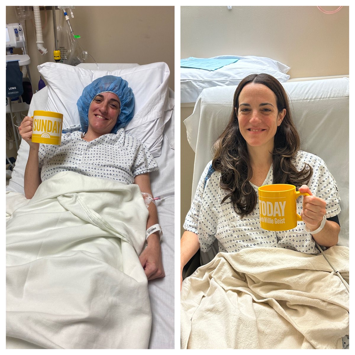 #SundayTODAY

After a ski accident in February, went for ACL reconstruction knee surgery last week at HSS in Stamford. Doctors and nurses were great! No coffee allowed before, but after it was! 

(Janine, Bronx, NY)