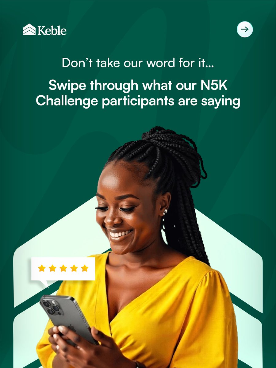 KebleHQ's tweet photo. Small amount, big discipline.

That’s the ₦5K Challenge.

Not just about returns, but building a lasting habit.

Q2 registration closes this month.

Start now👇

https://t.co/CBuxswmd7G

#5kchallenge #5K #keble https://t.co/fy578V8Xbq