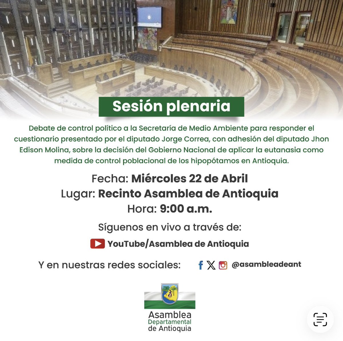 Asamblea Departamental de Antioquia tweet media