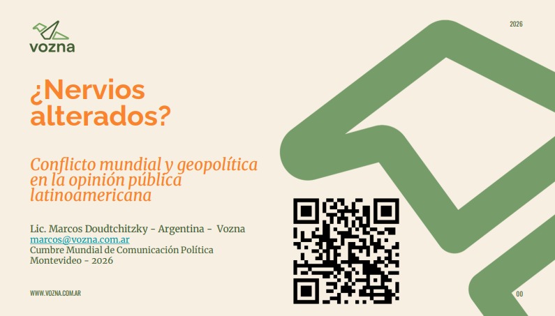 vozna_ar's tweet photo. Ahora en #CumbreMontevideo nuestro responsable de investigación Marcos Doudtchitzky expuso nuestro estudio sobre el conflicto mundial en la opinión pública "¿nervios alterados?"
@CumbreCP https://t.co/01WHeyww4C