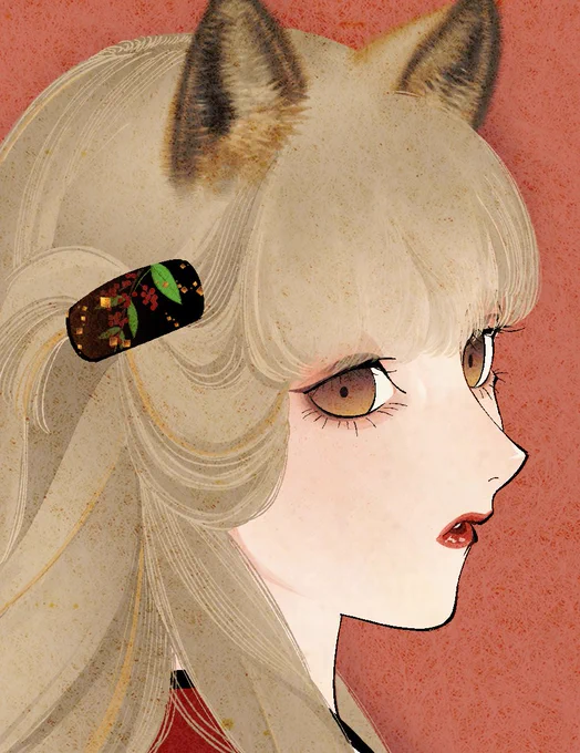 ニホンオオカミの妖怪 ニホンオオカミて毛はそこまで白くないのね