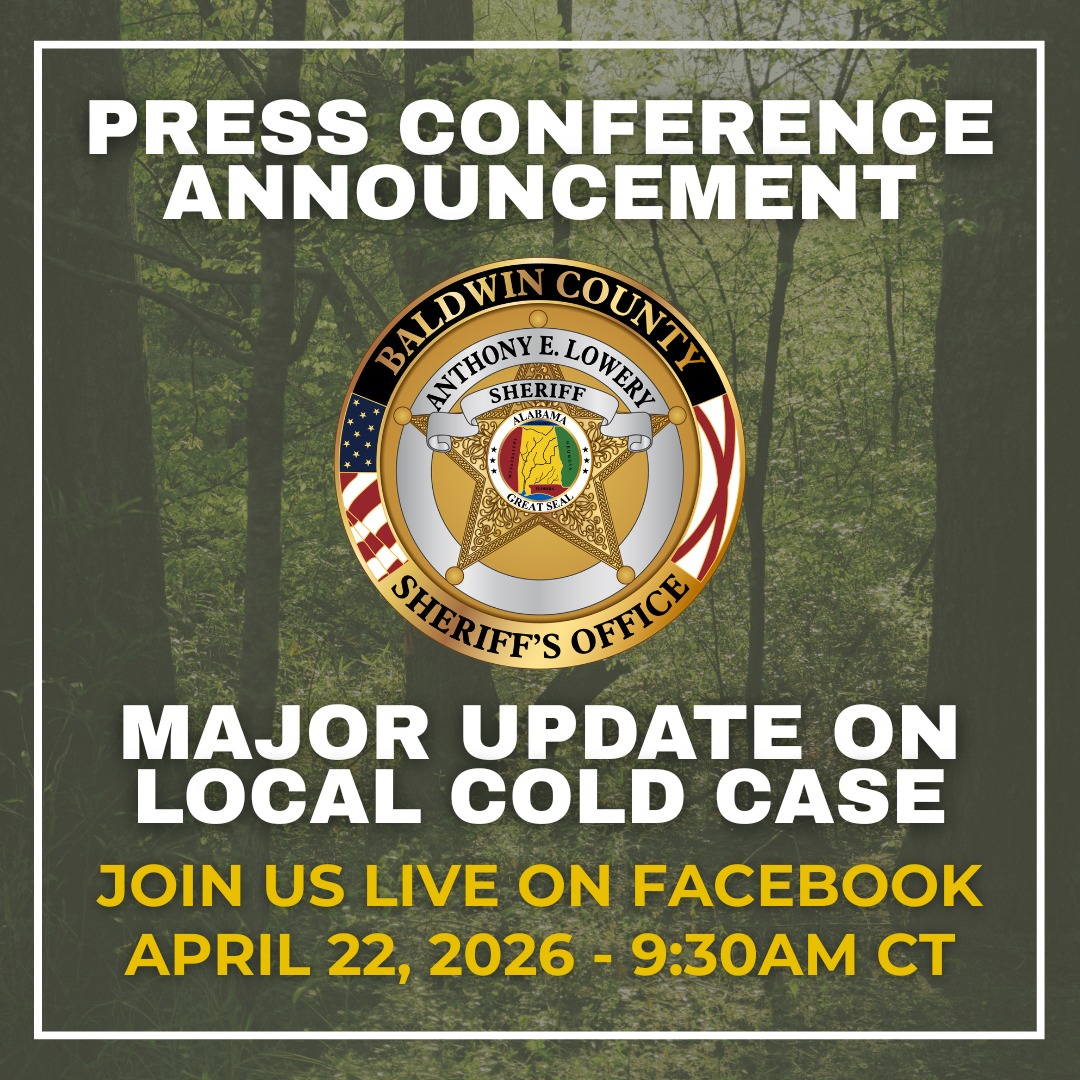 ALColdCase's tweet photo. Press Conference Live on FB now with @1BC_SO in AL: https://t.co/1jMzDns2TY https://t.co/L4Hv4SjeUg