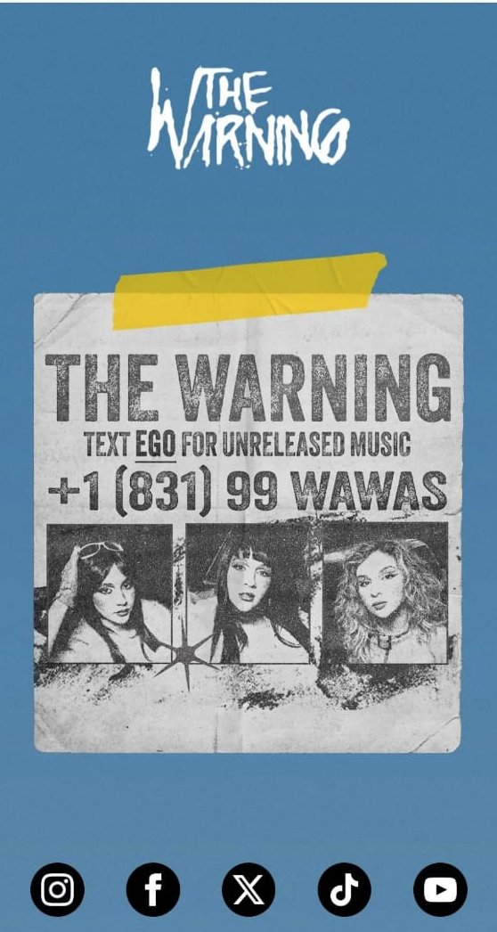 The Warning News tweet media