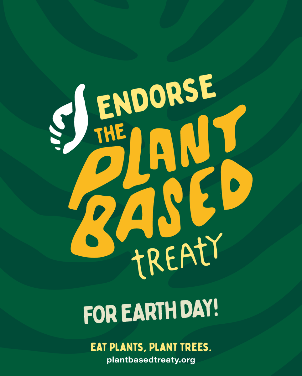 Plant_Treaty's tweet image. Celebrate Earth Day by eating plants then head to PlantBasedTreaty.org to endorse ✍️

A plant-based diet is the single biggest thing you can do as an individual to reduce your impact on the planet. 

#EarthDay #HappyEarthDay