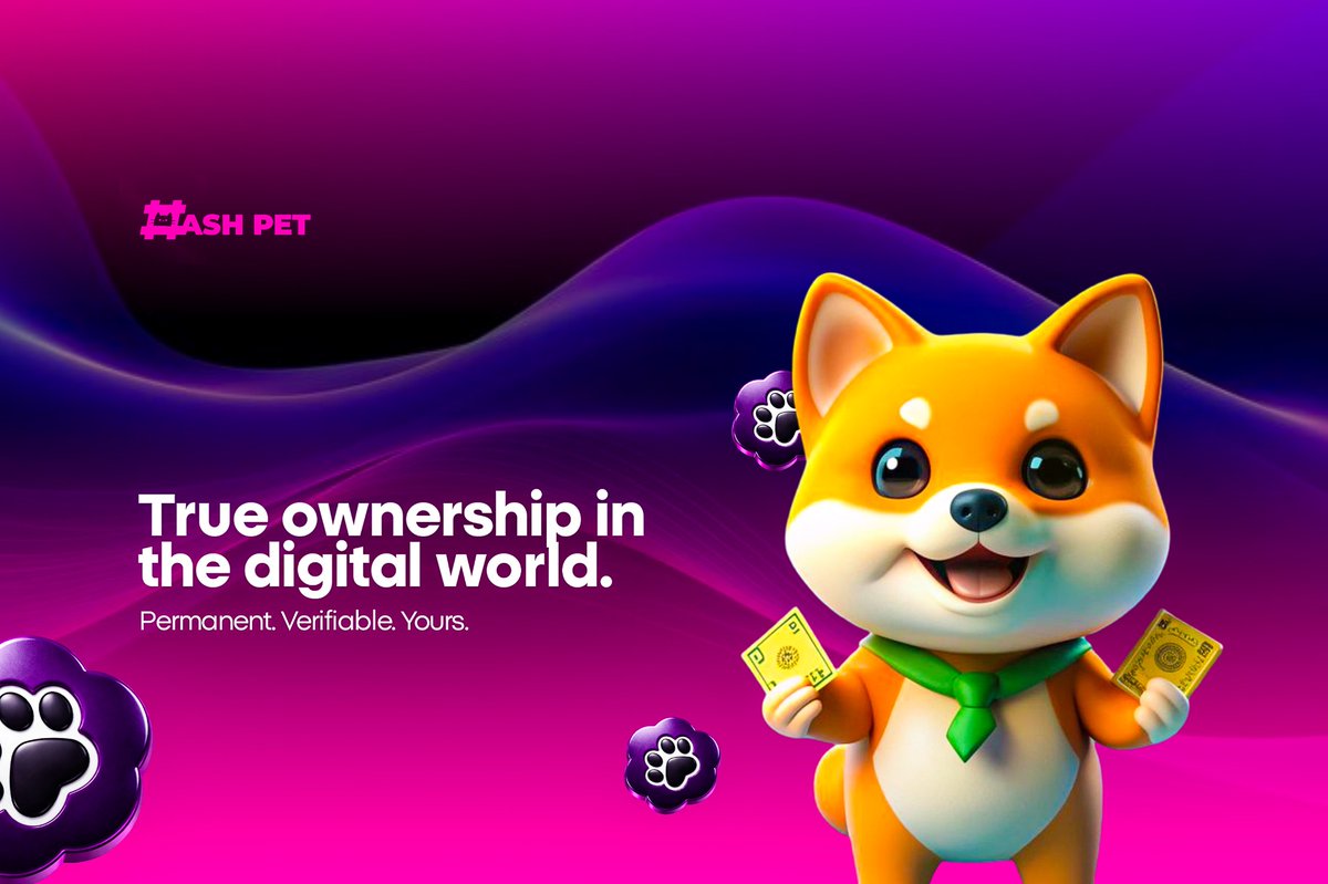 HashPet_'s tweet photo. Stop borrowing digital stuff.

Hash Pet gives you:

True ownership.
Permanent record.
Verifiable proof.

In the digital world.
Actually yours this time. https://t.co/bzaWiCRUGL
