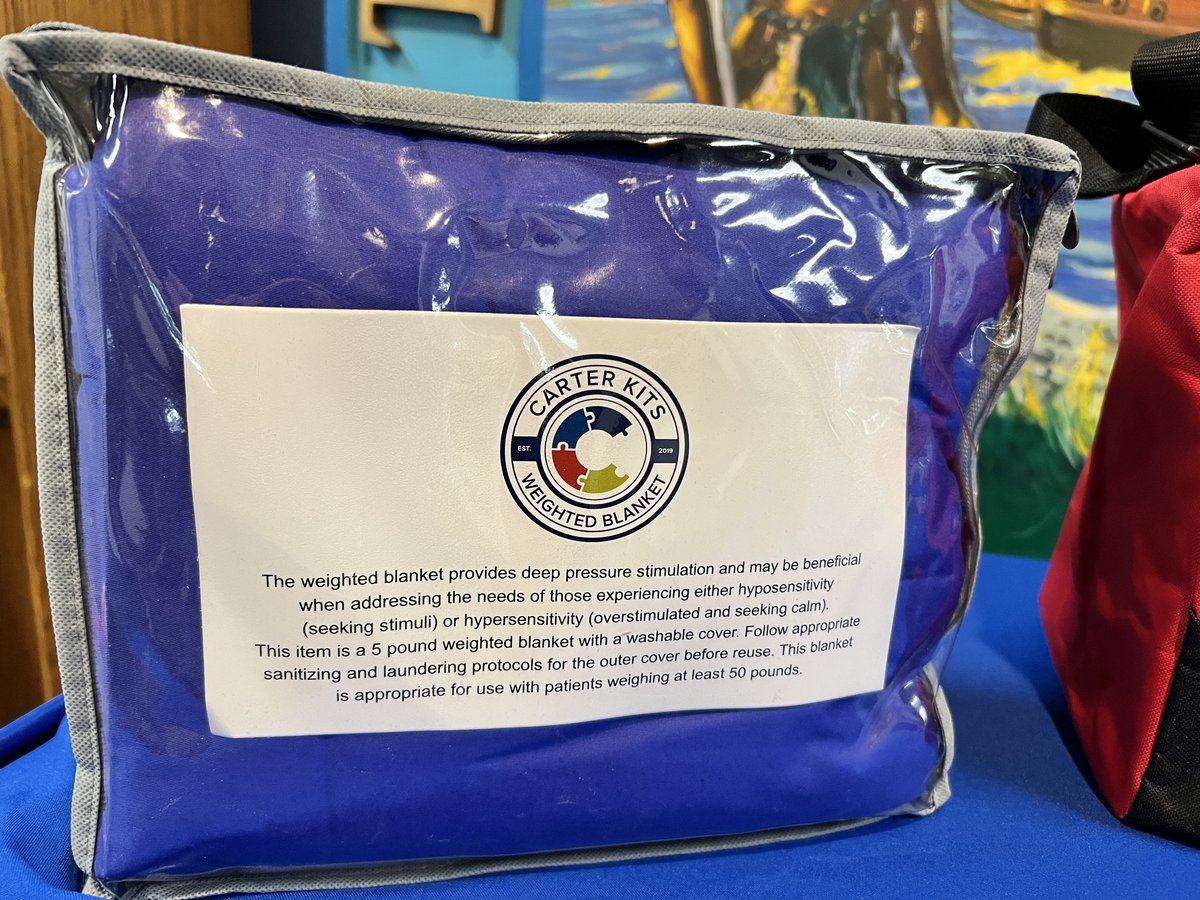 PdBethlehem's tweet photo. In recognition of Autism Awareness Month, BPD is adding Carter Kits sensory bags to help support individuals during stressful situations.

Building on a great idea from Slingerlands Fire Department, kits will be used by SROs first, with plans to expand to patrol. https://t.co/JPoHUXx5iq