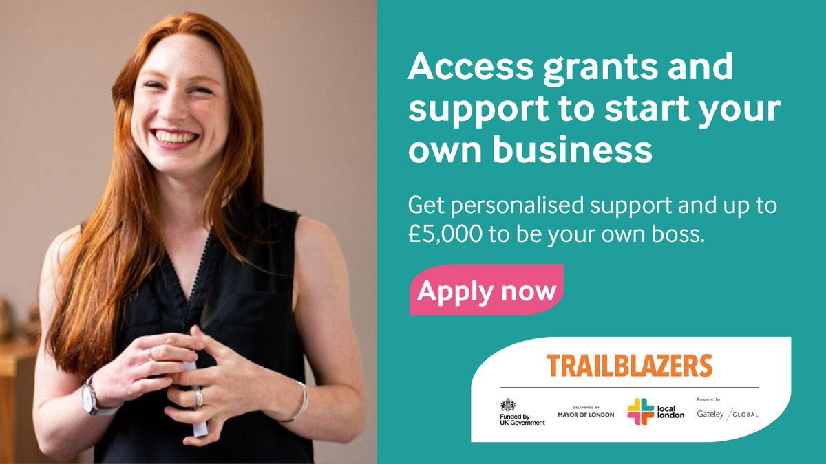 BexleyBE's tweet image. Support to start your own business

If you are a Bexley resident and not in work, education, or training you can access free mentoring and grants of up to £5,000. 🚀

Find out more here: locallondonstartup.com

#BexleyBusiness #SelfEmployment #Trailblazers