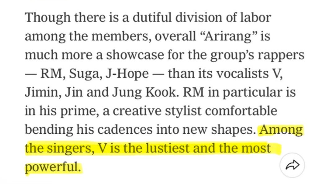 When you listen to NORMAL and V’s section of the song appear your heart is hit by that hurting feeling that V’s conveys with the lyrics, seems many people is UNUSUALHOLIC including vocal coaches , NY Times: 
“Among the singers V’s the most lustiest and the more powerful” #BTSV #V