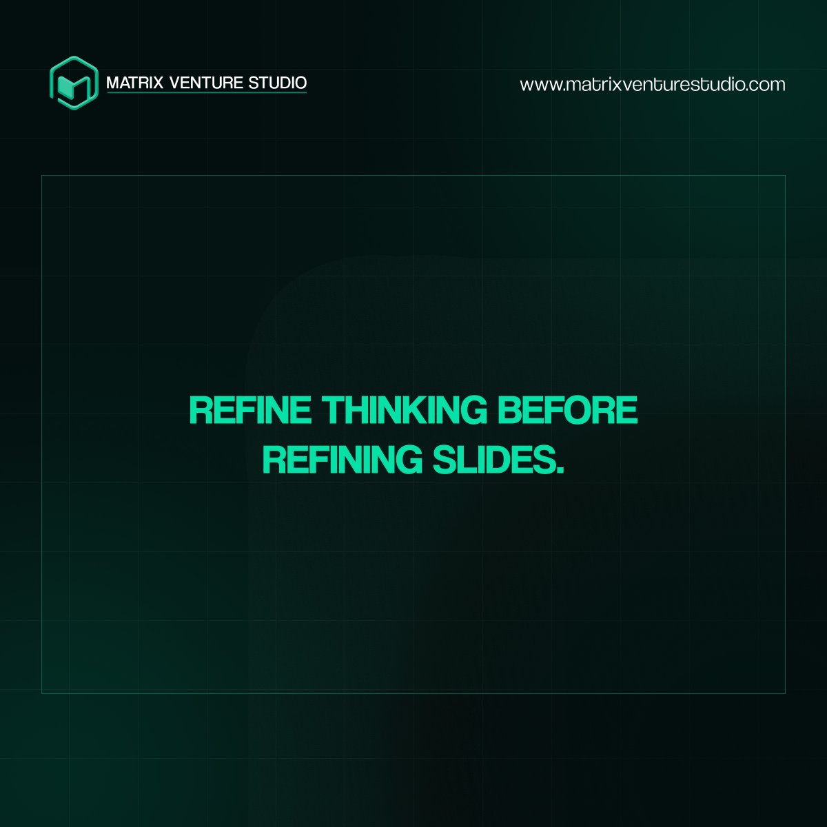 Matrixventure_'s tweet photo. Design doesn’t get you funded.
Clarity does.
Investors aren’t judging slides.
They’re judging thinking.

If your logic is weak,
no design will save it. https://t.co/j1eP8AE2Rg