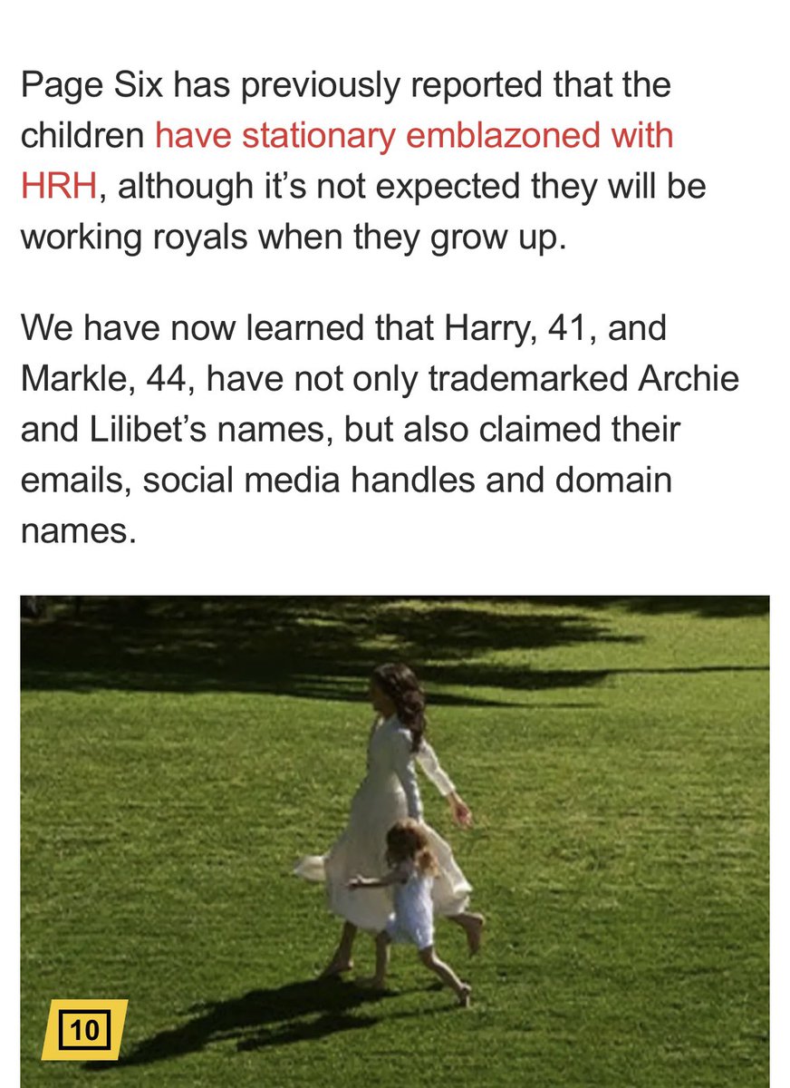 unreMARKLEble's tweet image. #MeghanMarkle monetizing and exploiting her children and their ridiculous titles is a whole level of disgusting. They have STATIONARY with their HRH? They can BARELY WRITE. This harpy is so consumed with titles and status and flaunting it on a country that doesn’t recognize or