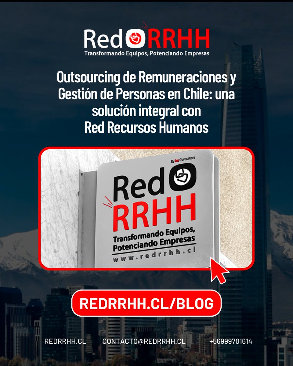 REDRRHHcl's tweet image. 📌 ¿Buscas una solución integral en remuneraciones y gestión de personas en Chile? 🤝💼

👉 Lee el artículo completo:
redrrhh.cl/outsourcing-de…

#RRHH #Outsourcing #Remuneraciones #GestiónDePersonas #Chile #Productividad #REDRRHH #TalentoHumano