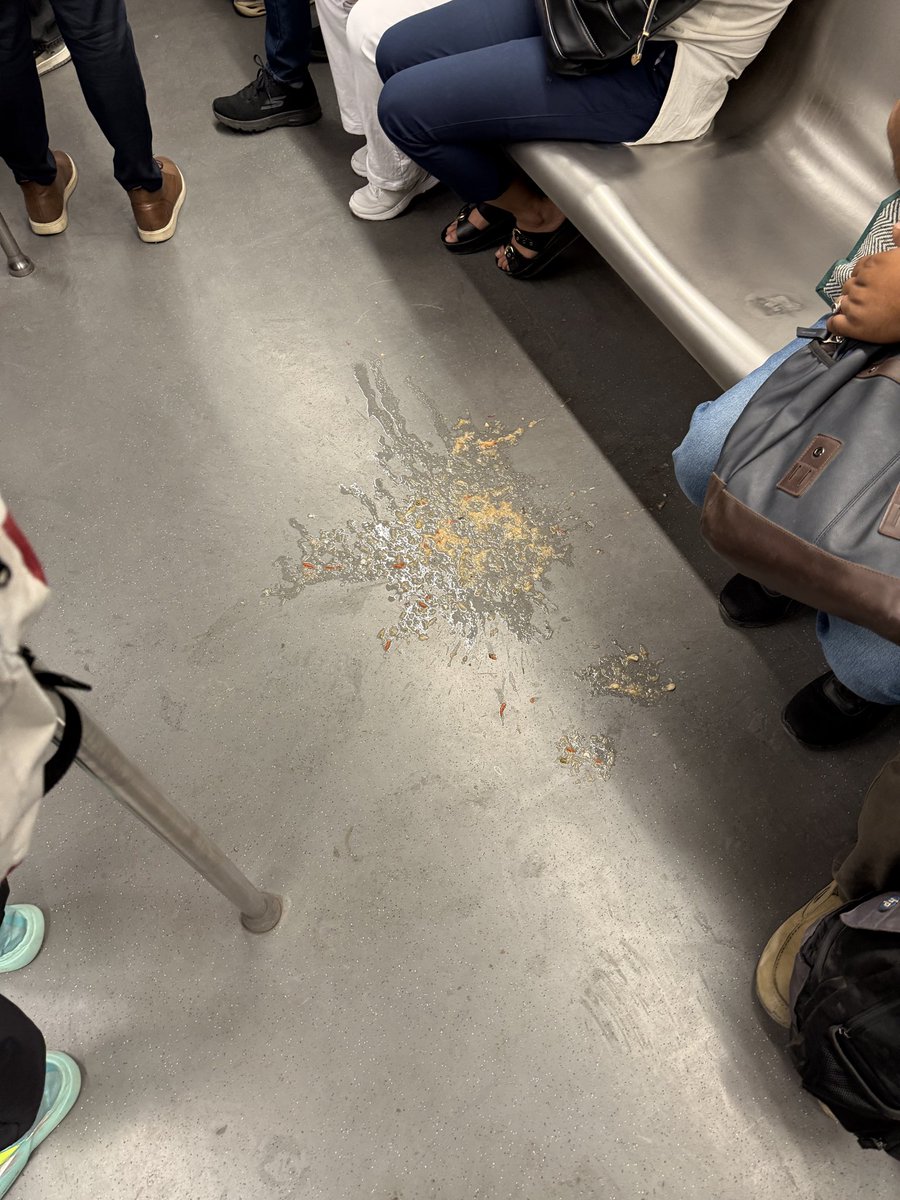 RahulDSharma's tweet photo. Hey dmrc train going towards samaypur badli on yellow line is dirty, someone has puked on the floor. Need immediate assistance! @OfficialDMRC https://t.co/tAoe3P9OyE