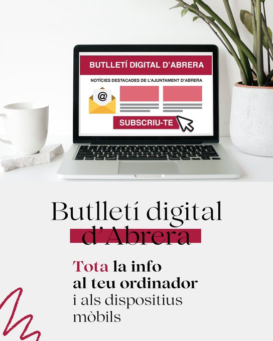 bibabrera's tweet photo. Bona tarda, us enllacem el Butlletí Digital Setmanal de l'Ajuntament d'Abrera.
https://t.co/VFfPlDW3V2 https://t.co/DkOSIhZfLt