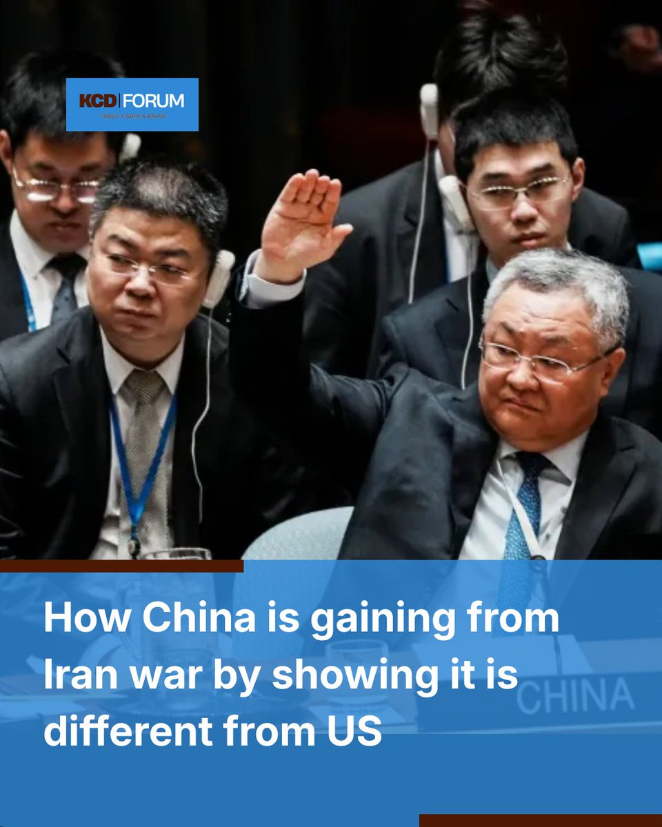 kcdforum's tweet photo. China is quietly gaining strategic advantages from the ongoing conflict involving Iran by presenting itself as a more measured and responsible global power compared to the United States. While Washington has taken a confrontational approach, Beijing has emphasized diplomacy, https://t.co/4HnNSBMlSA