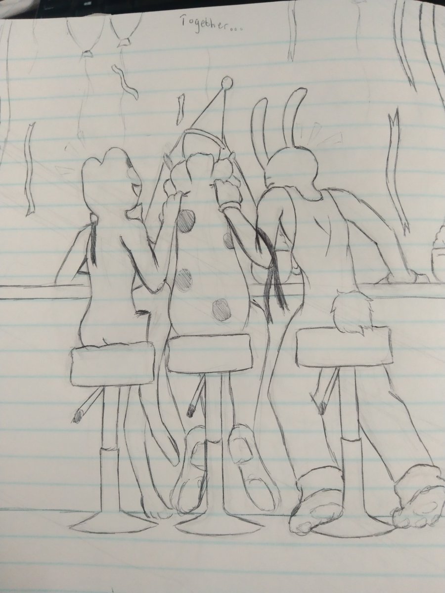 RavenLunaArt's tweet image. Together...

I  know so little of the world in which we reside and so little of the  world we came... But I hope that at least this... us, we can be  together...

#Traditionalart #Jax #TADC #Ribbit #Kaufmo #Together #Cafe' #Friends #Anthro #Rabbit #Frog #Clown