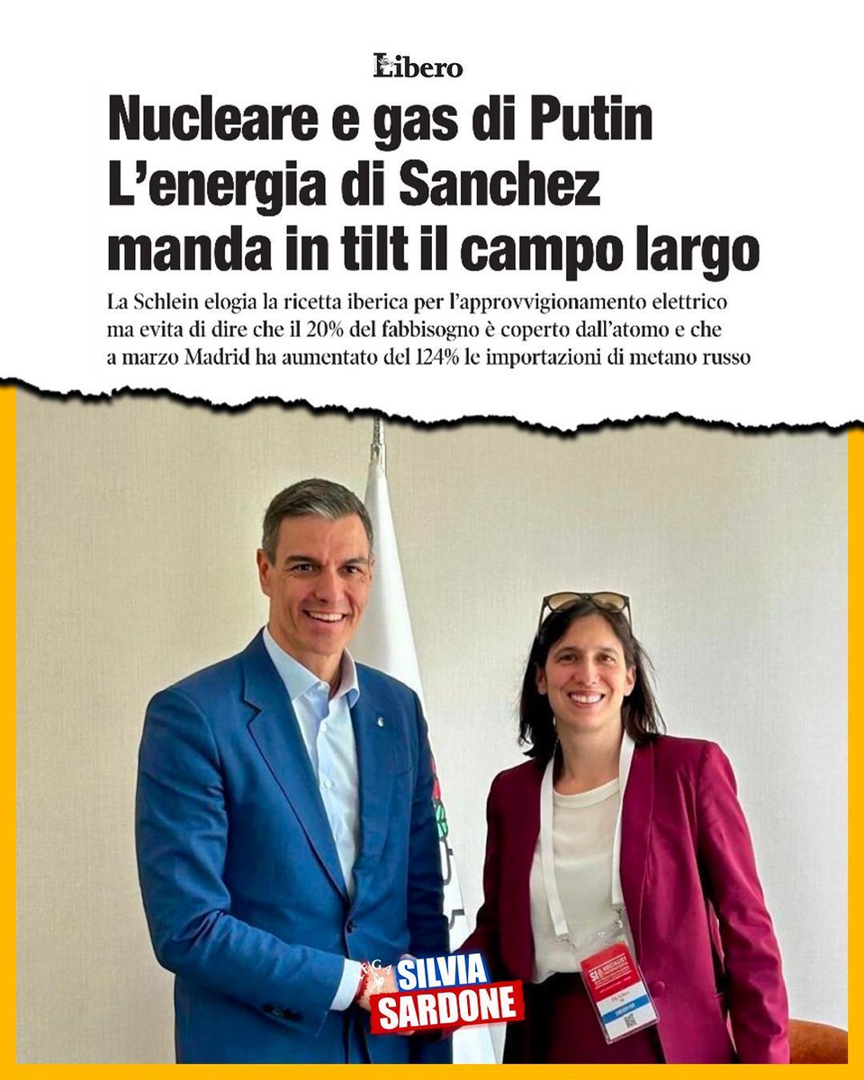 SardoneSilvia's tweet image. A sinistra si confermano campioni di incoerenza... #sanchez #spagna #gas #russia