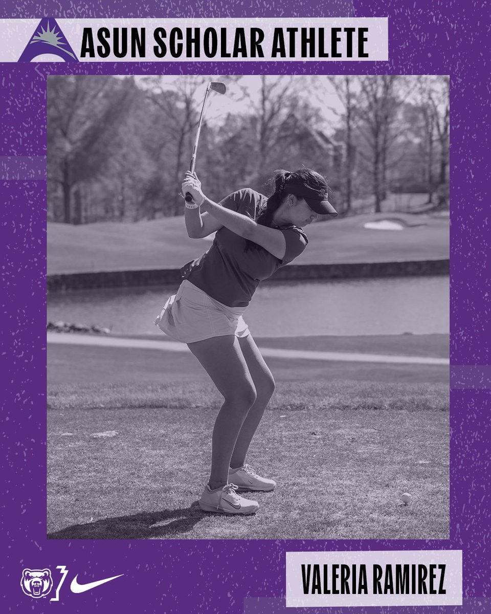 UCAWomensGolf's tweet photo. Gaccion, Thorsteinsdottir and Ramirez honored with ASUN postseason awards!  

#BearClawsUp 
https://t.co/mfoHrr1a3M https://t.co/Y0SH5Lagfz