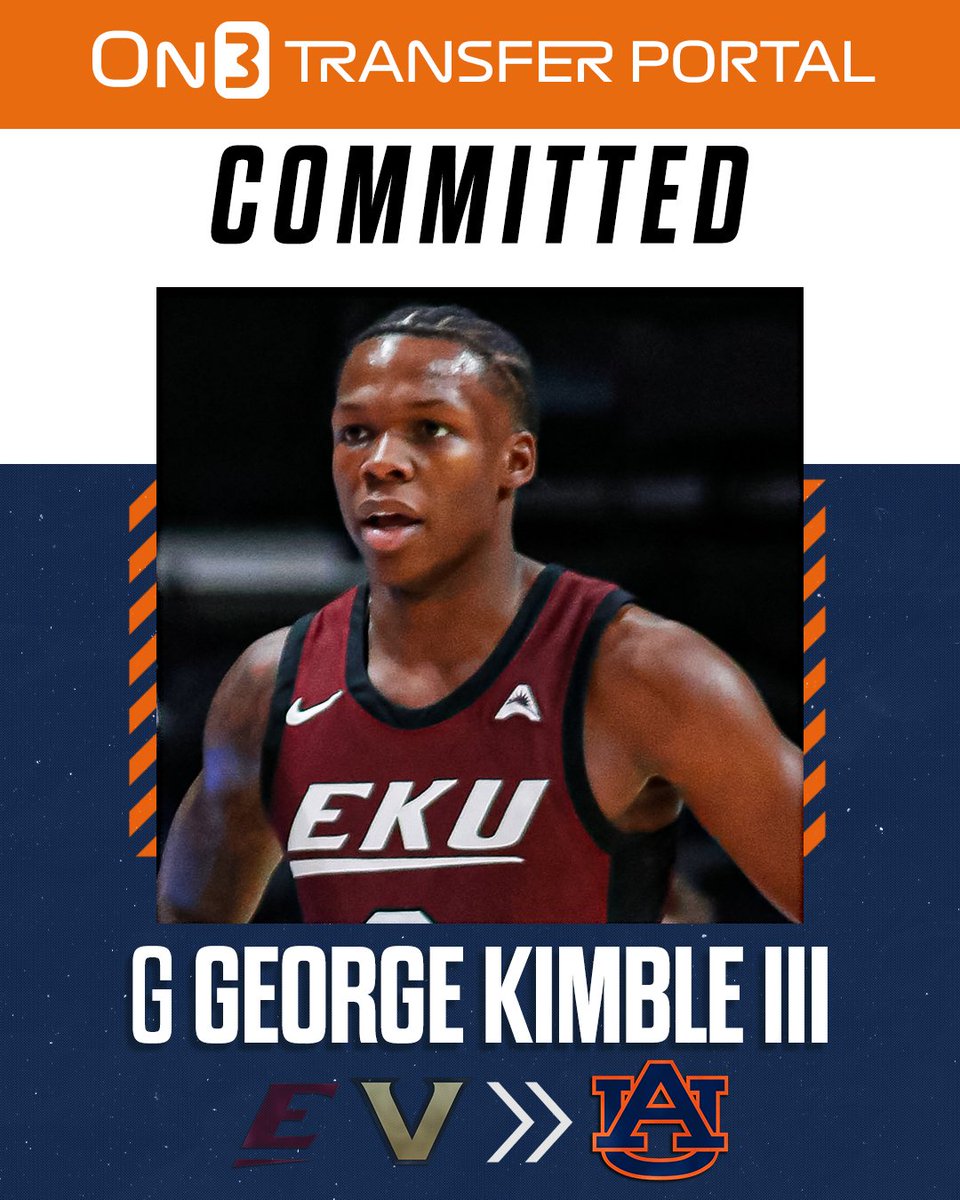 BREAKING: Vanderbilt transfer guard George Kimble III has committed to Auburn, <a href="/JoeTipton/">Joe Tipton</a> reports🦅

on3.com/college/auburn…