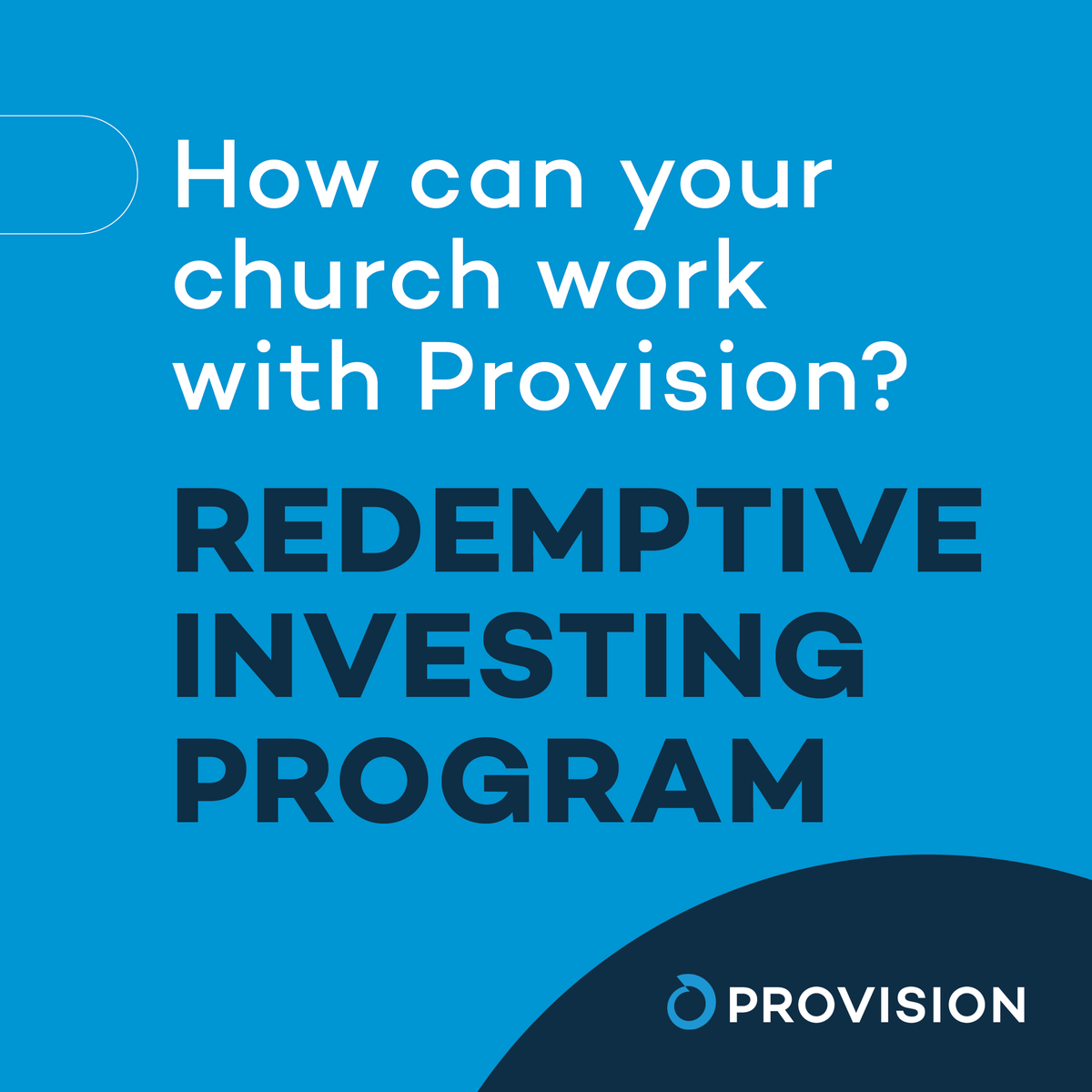 Looking for ways your church can steward funds in a way that honors God and advances the gospel? 📈

Our Redemptive Investing Program helps churches invest with intentionality — seeking not just financial returns, but also supporting human flourishing and advancing kingdom impact