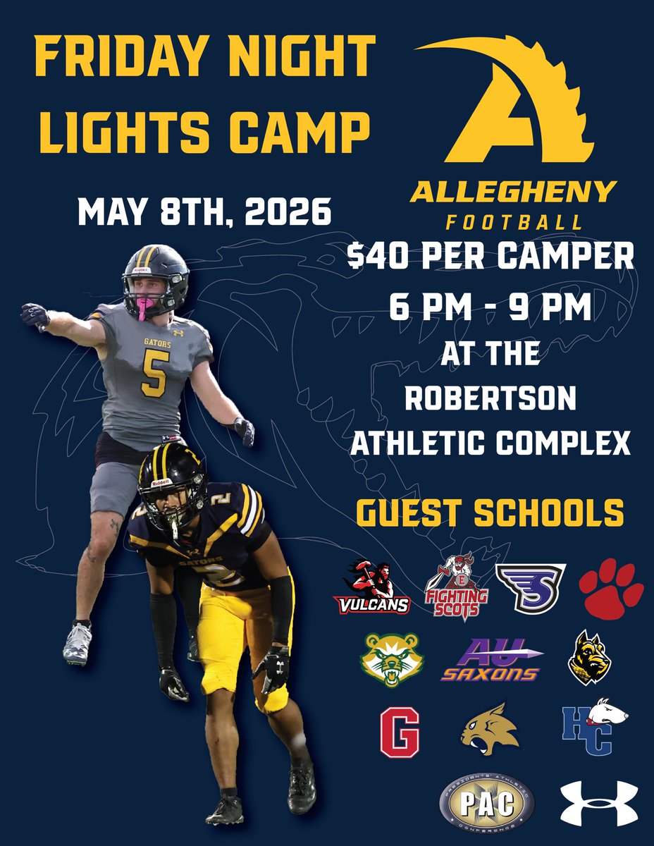 Allegheny Football tweet media