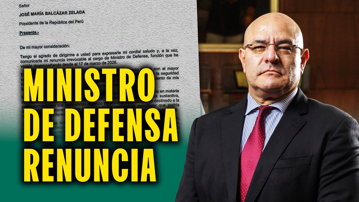 🟡 Esto dice el Ministro de Defensa en su carta de renuncia: "Mantengo una discrepancia sustantiva"

#VIDEO ➡️ youtu.be/GnW7X8Rh8tM

💻📲 Suscríbete a nuestro canal de YouTube. #LatinaNoticias