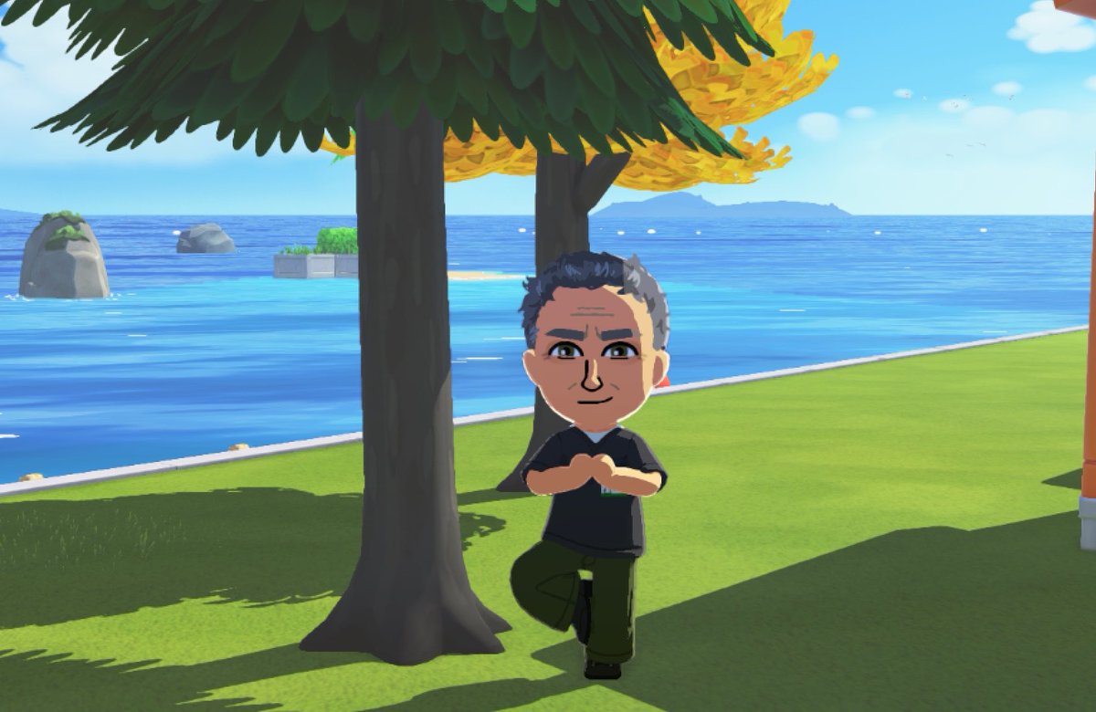 tomodatchi jack abbot doing yoga !!