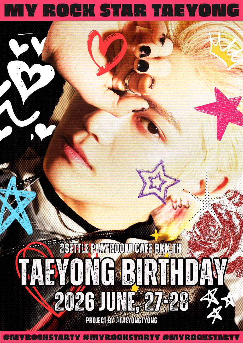 2026 Taeyong Birthday Cafe🌹🎸✨ tweet media