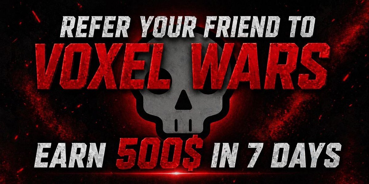 ⚔️REFER-TO-EARN CONTEST IS LIVE🧑‍🤝‍🧑

🏆The more friends you refer and follow us, the higher your chances of winning!

Top 5 referrers sharing $500 Prize 

To Enter:
1. Follow  <a href="/VoxelWarsGame/">Voxel Wars</a>
2. Like + tag investor friends
3. Submit proof that each tagged person is your friend on