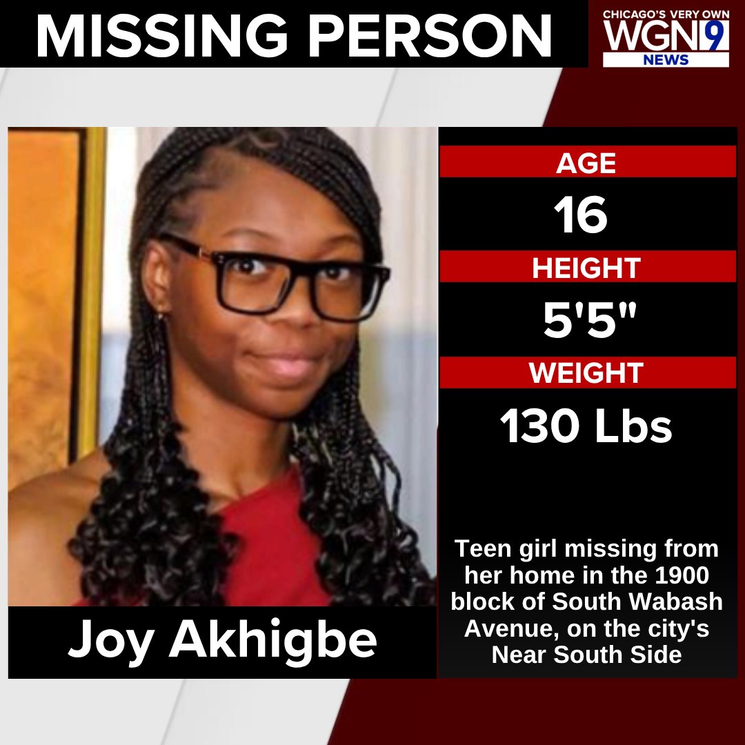 Authorities in Chicago are asking for help in the search for a teen girl who officers say may be in need of medical attention.

Read more: wgntv.com/missing/missin…