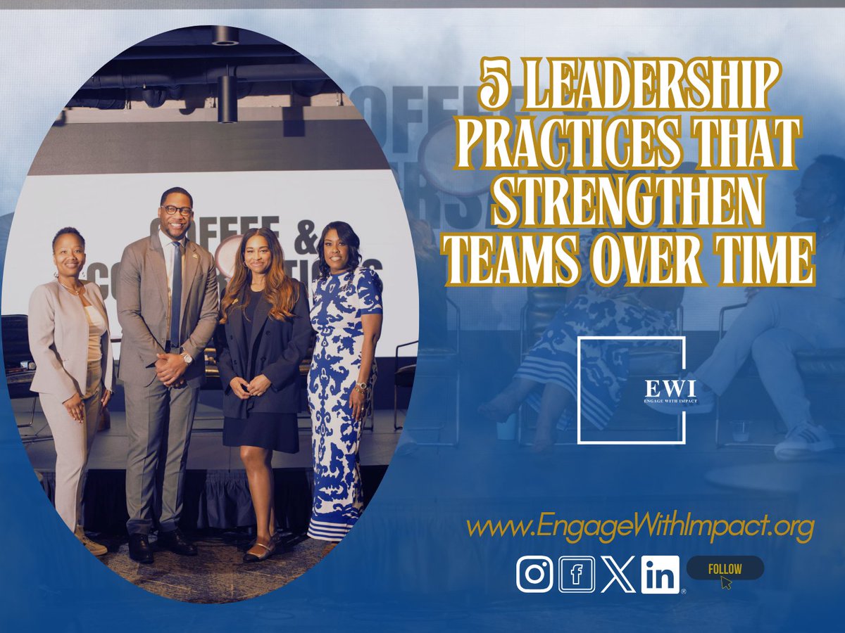 NgageWithImpact's tweet photo. 1. Consistency builds trust

2. Clarity reduces friction

3. Listening creates alignment

4. Accountability sustains standards

5. Reflection drives improvement

Strong teams aren’t built in moments.
They’re built in patterns.

Which are you reinforcing this week?

#EWI https://t.co/9i0Qkm8STq