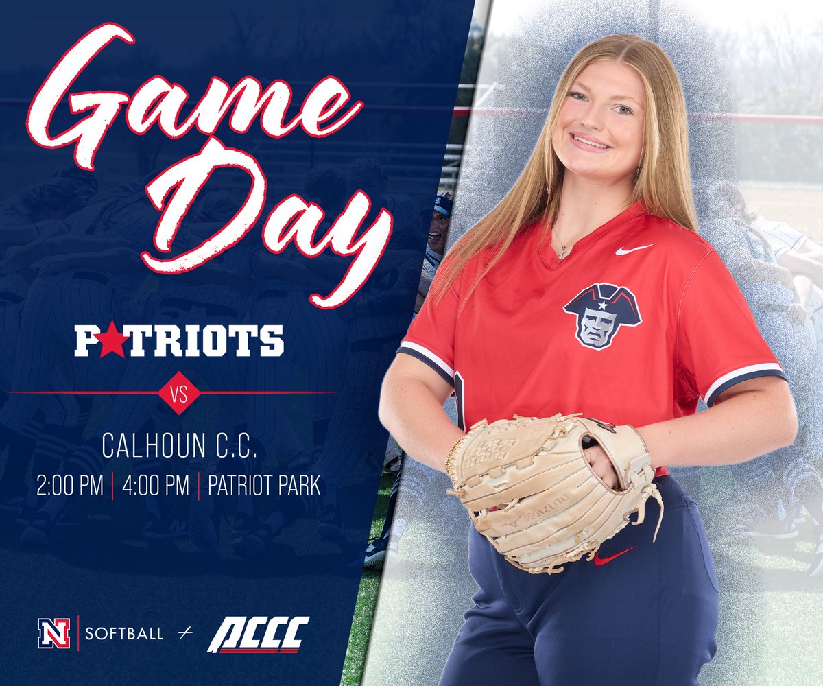 NWSCC_SB's tweet photo. Series against Calhoun Starts TODAY! 

🆚 Calhoun
🕑 2:00 PM / 4:00 PM
🏟️ Patriot Park 
📍 Muscle Shoals, AL
🔗 AWRE TV

#HomeSweetShoals #RingThe🔔#ChuggaChugga https://t.co/4OcloR8bv2