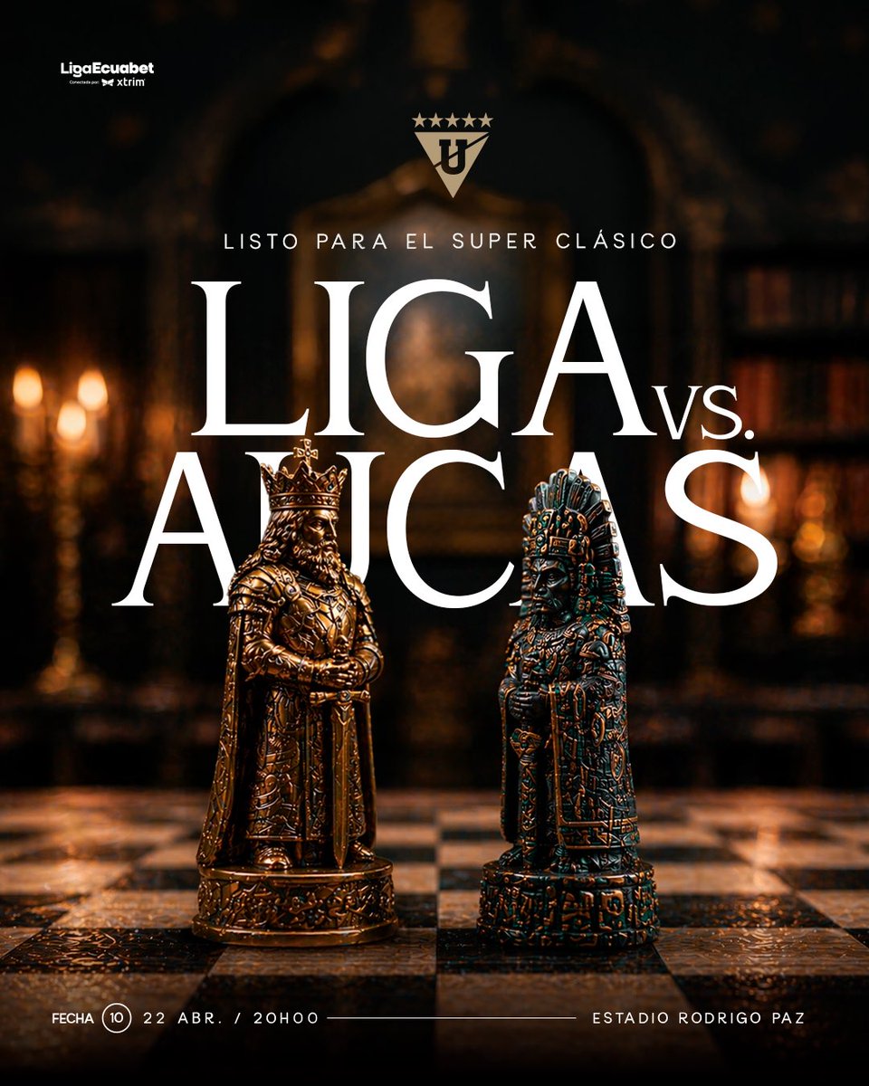 Será un gran partido está noche 💫

LIGA vs AUCAS el histórico superclásico de "Quito" con una notable superioridad histórica de Liga de Quito en el historial general