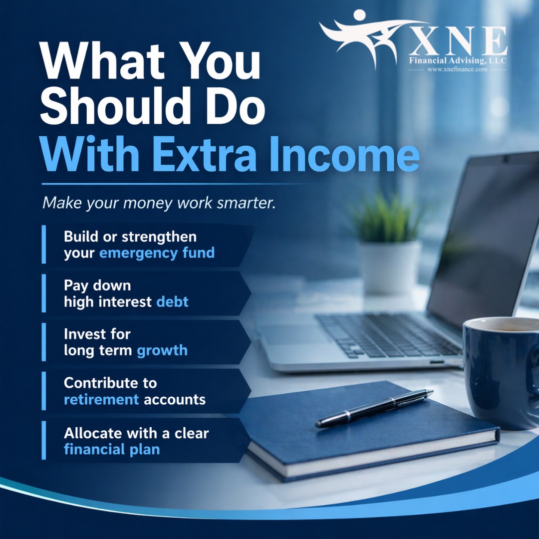 XNEFinancial's tweet photo. Make your extra income work for you not against you. 💸

It is not just about earning more it is about using it with intention. Build security reduce debt and create long term growth instead of letting it sit idle.

How are you using your extra income right now? 

#FinancialGrowth #MoneyMoves #SmartMoney #WealthBuilding #PersonalFinanceTips #FinanceGoals #MoneyManagement #FinancialFreedom #InvestSmart #BuildWealth