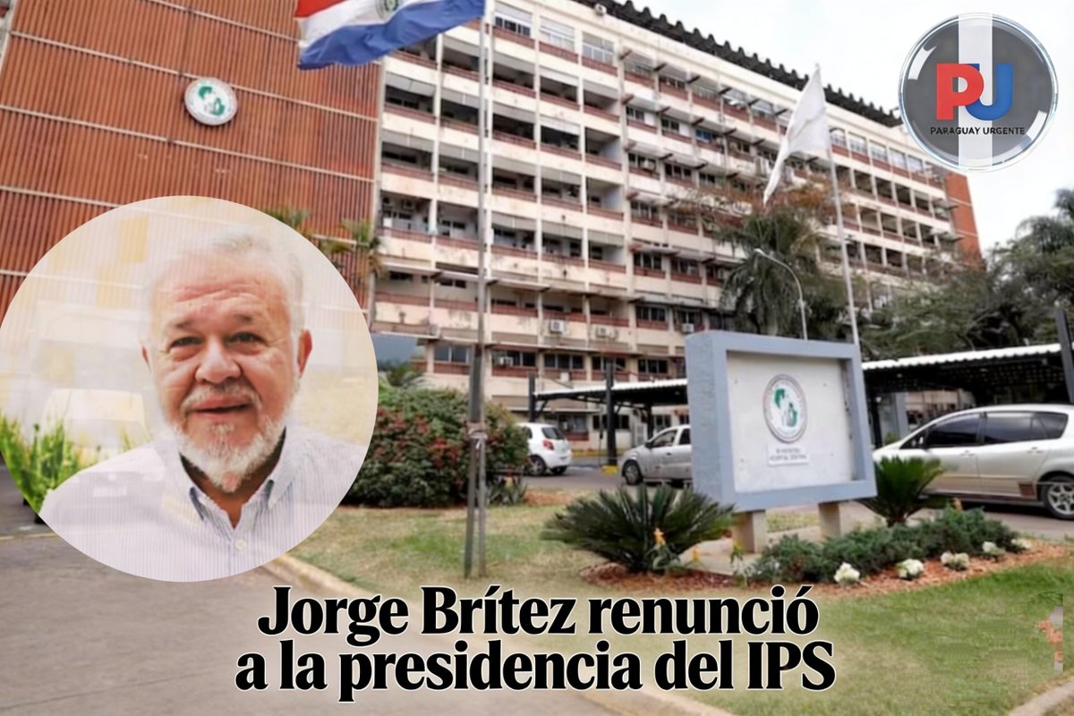 py_urgente's tweet photo. 📍#URGENTE— El Dr. Jorge Magno Brítez Acosta renunció a la presidencia del Consejo de Administración del @IPSParaguay.

#PyUrgente https://t.co/qkInMeO7SY