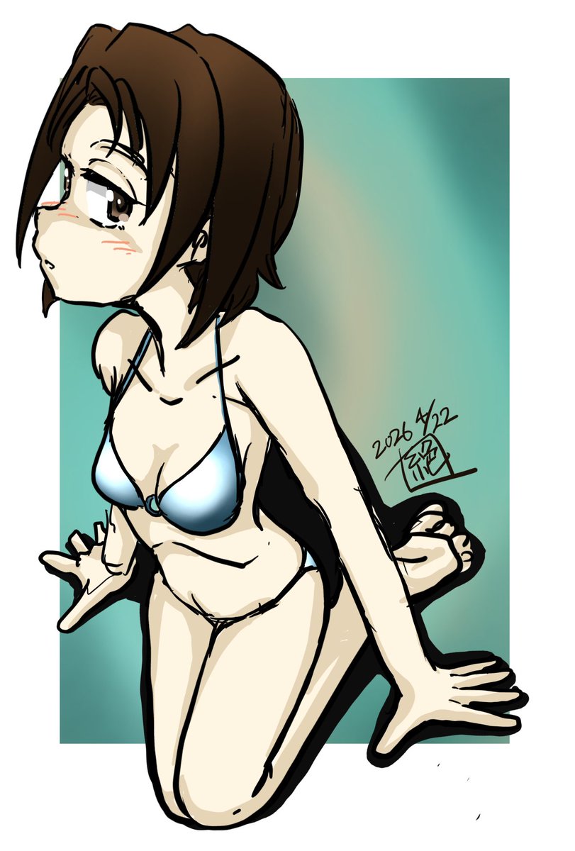 #ガルパン版深夜のお絵描き60分一本勝負
#ガルパン版深夜のお絵描き60分一本勝負_20260422
お題「澤梓」
という事でどこまで早く出来るかチャレンジで描いてみましたゆえ
ぽいぽいとね…
ちゃんと今描きましたよ?
殴り描きでもいいからとにかく早く
この絵は31分だそうです
ホンマかな…

#ガルパン 