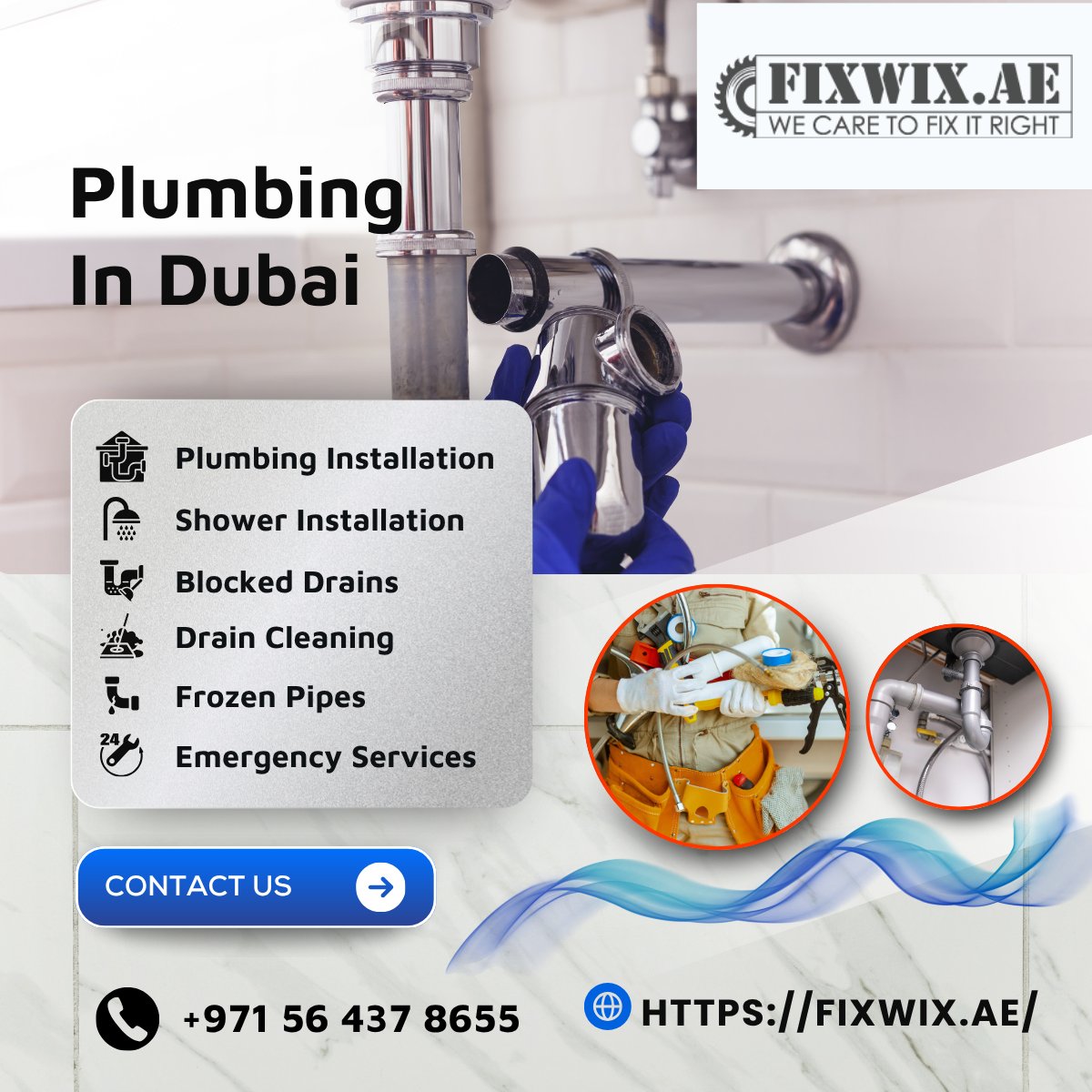 fixwix53's tweet image. Plumbing In Dubai
Fixwix offers professional plumbing services in Dubai. We take all types of maintenance services, it doesn’t matter if it's a small or big job. We handle it all with care and give equal importance.
Book Now:
fixwix.ae

#Plumbing