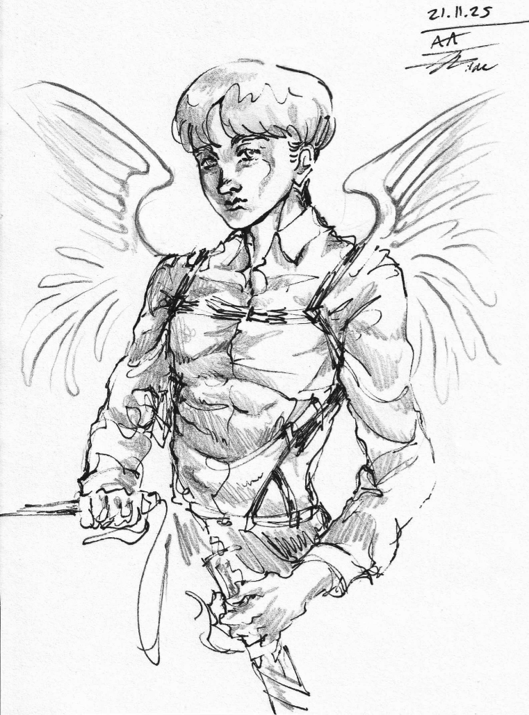 Himationa's tweet image. Older sketch which I think I haven't posted yet
#arminarlert