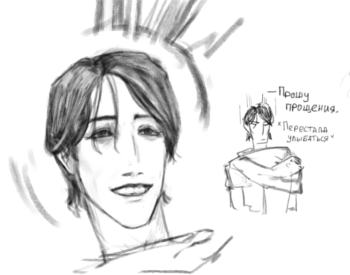 flanseo's tweet photo. That's another character from one of my previous posts! She's from a project of mine
______
"My apologies." 
*Stops smiling*
------
#oc #art #sketch https://t.co/7g2UEkHRFz