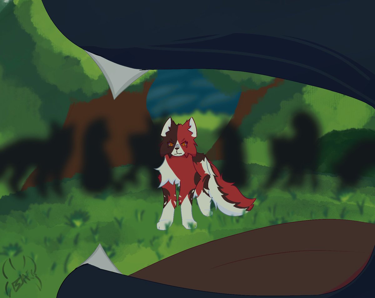 iam_blacko's tweet image. "It's your fault" heyo ^ ^! I'm trying something new, It didn't burn :D

#mapleshade #wc #warriorcats