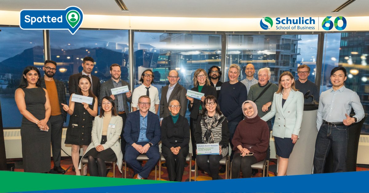 SchulichSchool's tweet photo. From Calgary to Vancouver ✈️🌆

Schulich alumni came together coast-to-coast to reconnect, share insights, and celebrate our growing community.

#SpottedAtSchulich #SchulichAlumni https://t.co/x7vFZ5Dok8