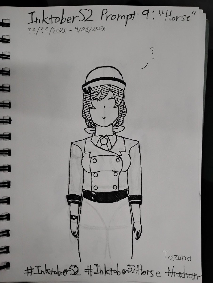 TheWarmChills's tweet image. Okay I'm back here's a horse

#inktober52 #inktober52horse #umamusume