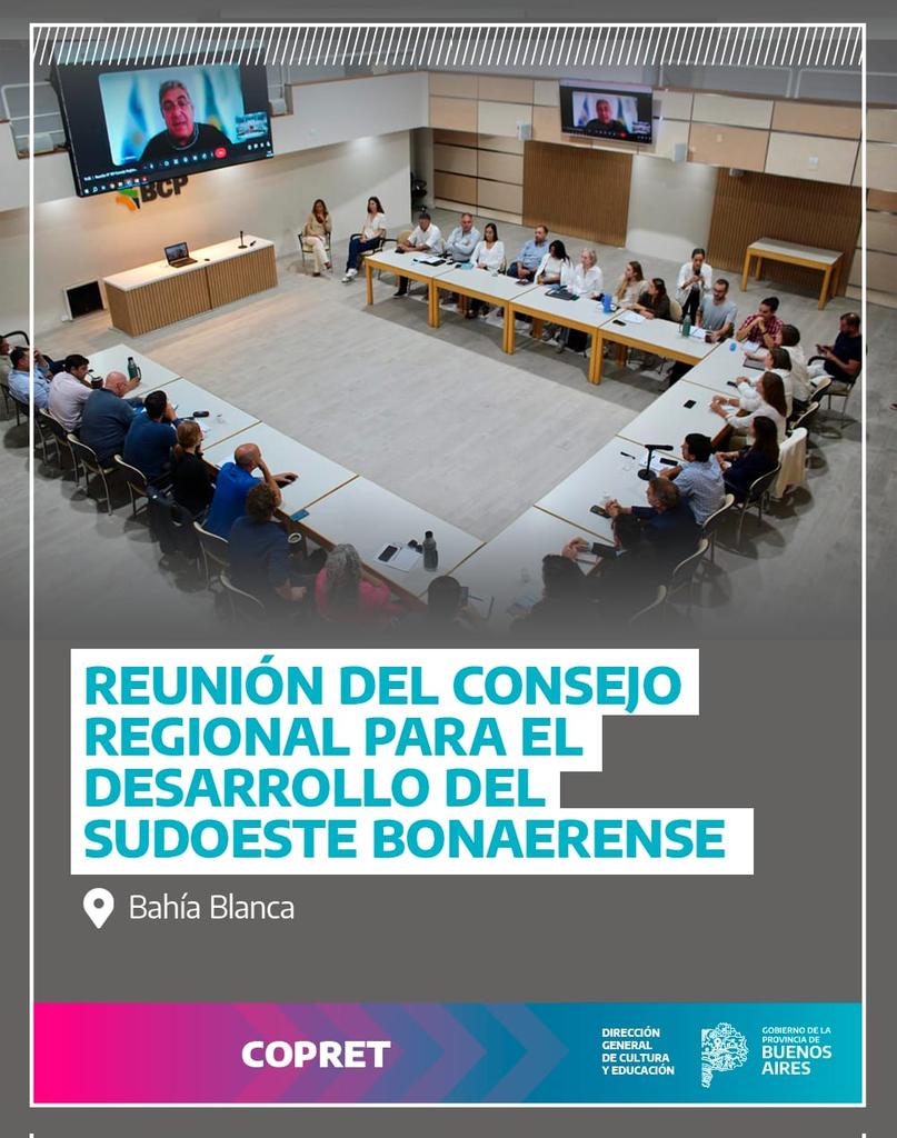 Consejo Regional para el Desarrollo del Sudoeste Bonaerense.
         instagram.com/p/DXb1wMvFRTp/…