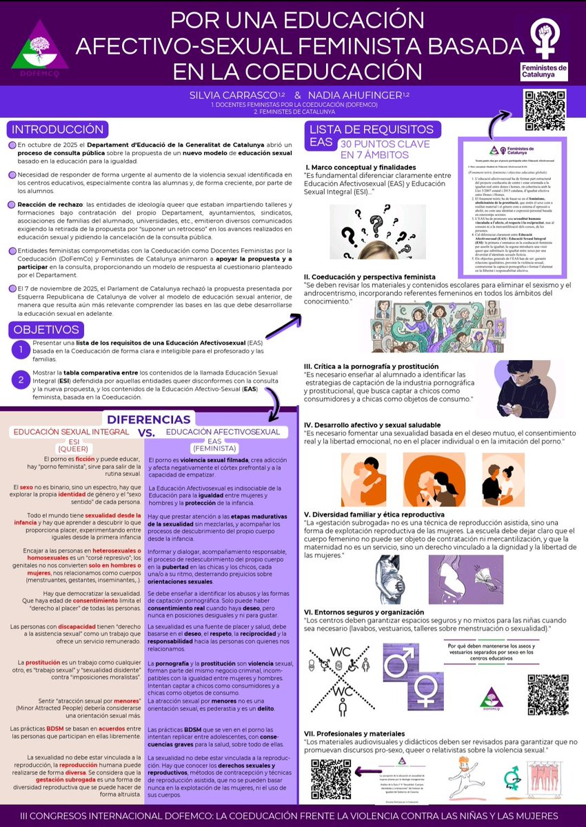 <a href="/AnnaPousada/">Anna Pousada #XX</a> <a href="/TruncNhi/">Trunc Nhi</a> Todas las las charlas de ESI (Educación Sexual Integral) son queer, proporno y propederastia.

Lo que necesitamos es EAS (Educación Afectivo-Sexual) feminista.
<a href="/DoFemCo/">Docentes Feministas por la Coeducación</a> <a href="/feministes_cat/">Feministes de Catalunya</a>
<a href="/ConfluenciaMF/">Movimiento Feminista</a>