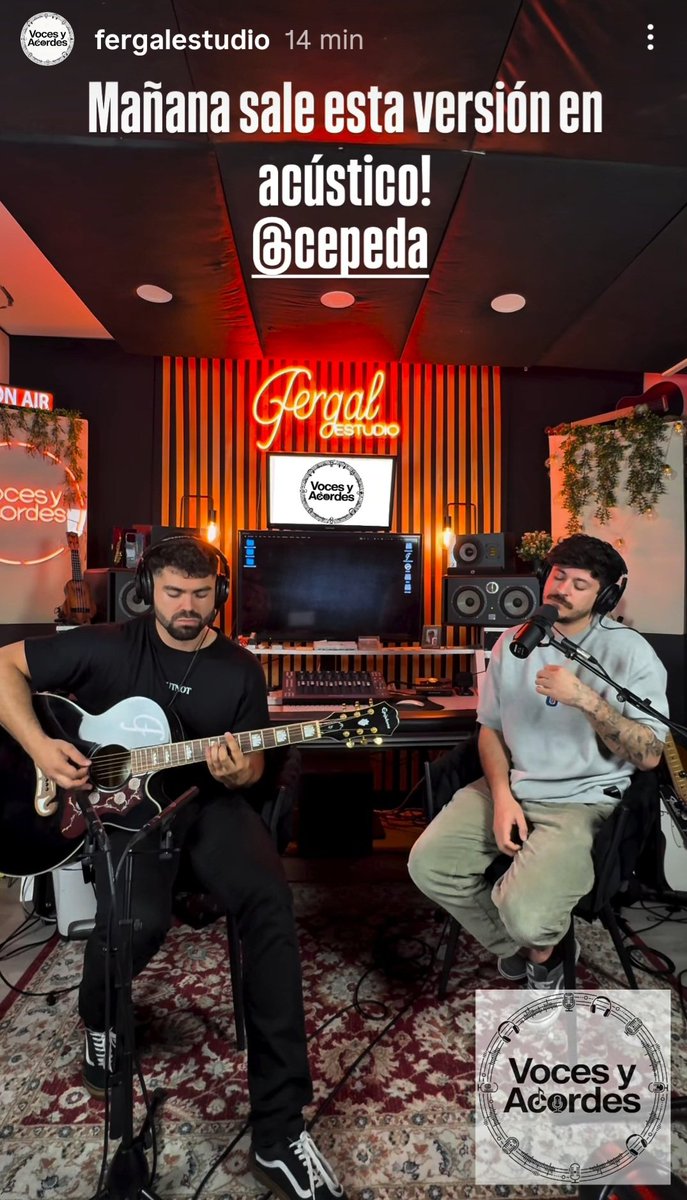 Un adelanto de lo que saldrá mañana #ElDíaVerde en acústico por nuestro Luis🫶
instagram.com/stories/fergal…