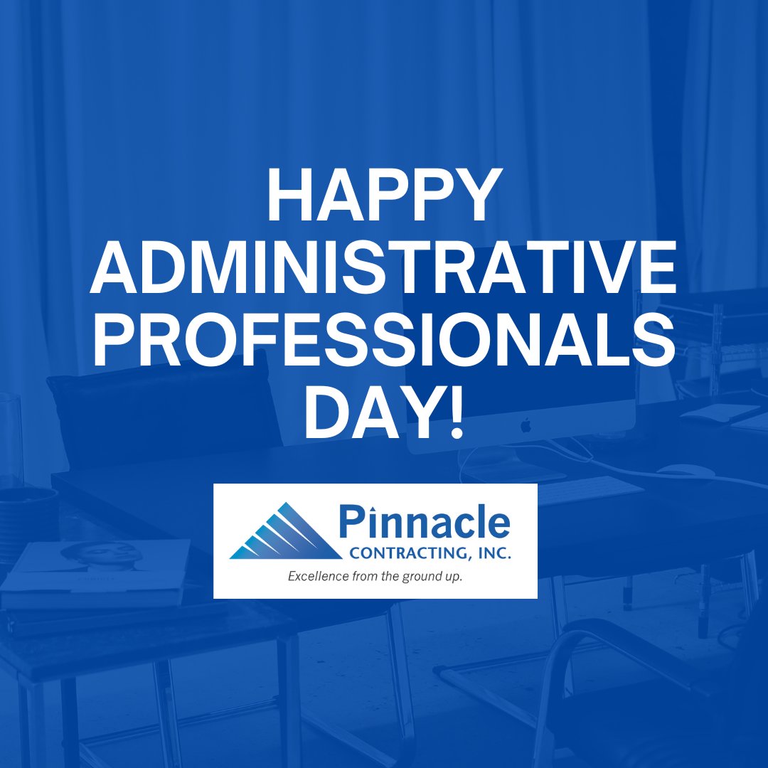 PinnacleSTL's tweet image. Happy Administrative Professionals Day to our admin team! Thank you for all that you do. #PinnacleContracting #STL